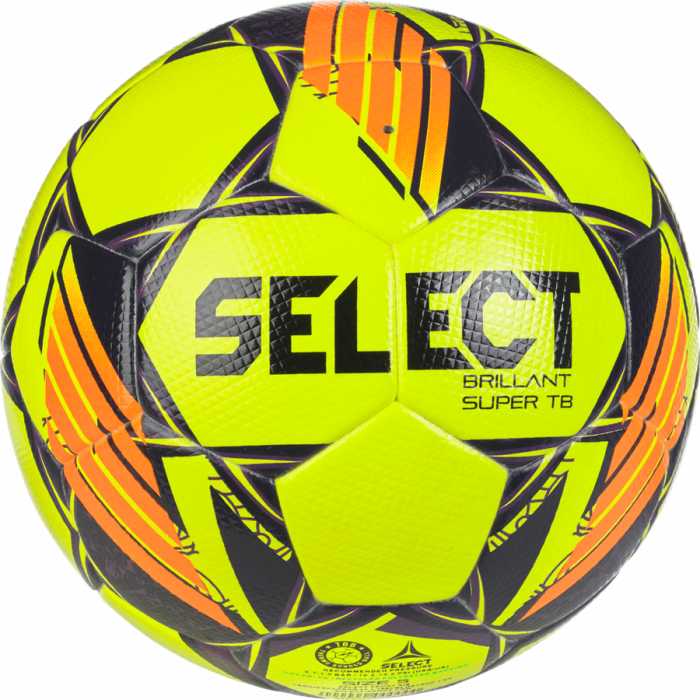 Select - Brillant Super Tb V24 Football - Amarillo fluorescente & orange