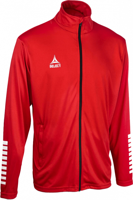 Select - Pisa Training Zip Jacket - Rosso & bianco