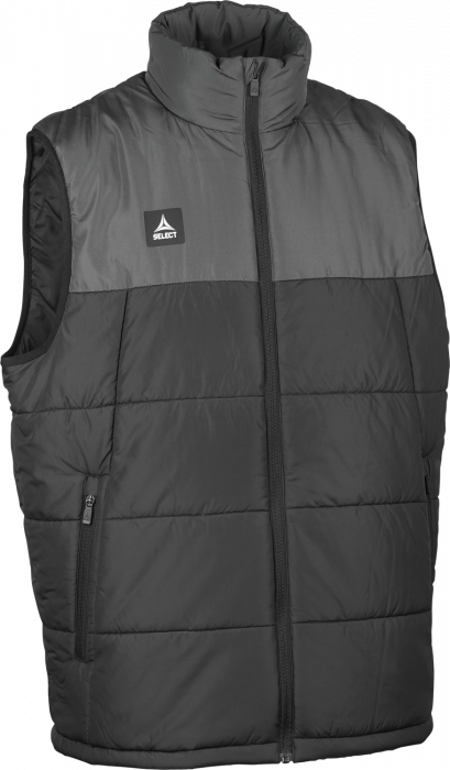 Select - Oxford V25 Padded Vest - Preto & cinzento